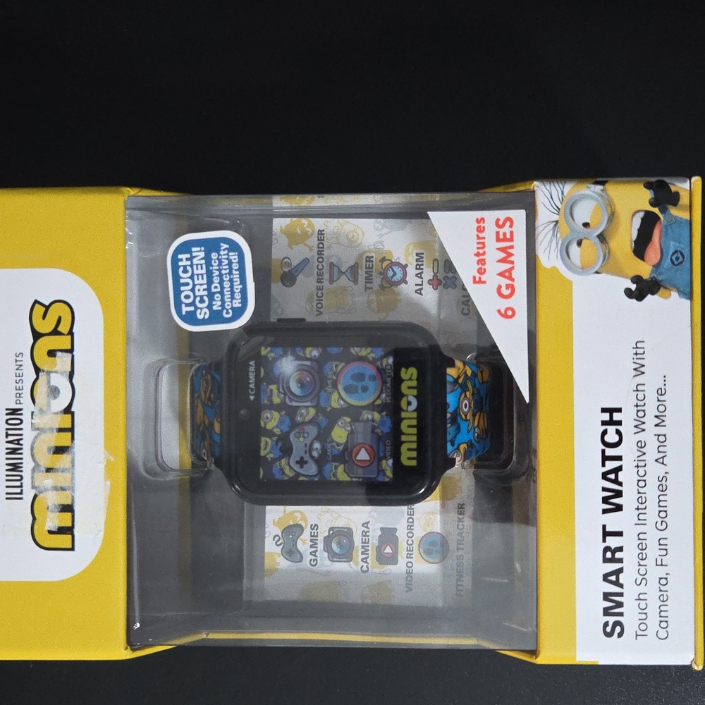 Minions Kids Smart Watch Digital Camera Games Alarm Calculator Rechargeable